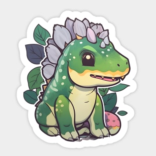 Cute Kawaii Dinosaur Sticker